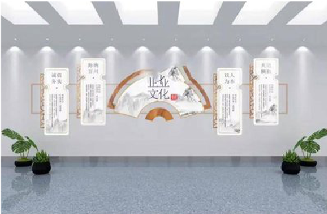 沙洋企业文化墙设计的核心要素。