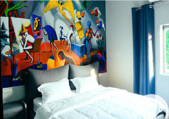 沙洋对于酒店的墙体彩绘而言更注重哪些方面？