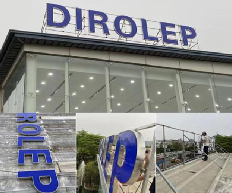 沙洋楼顶发光字安装的注意事项。